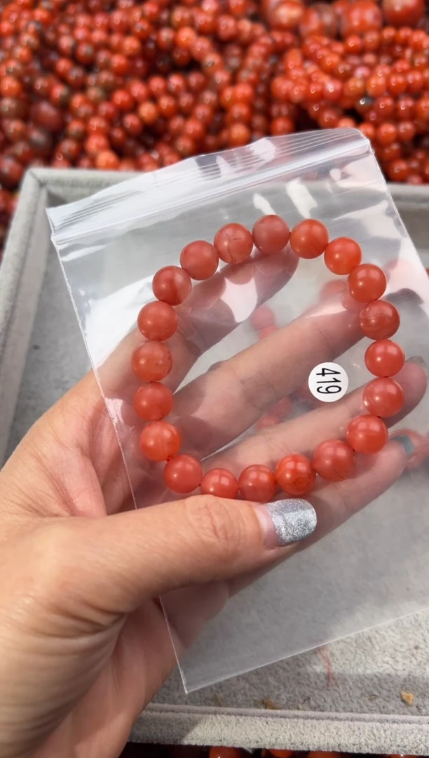 未镶嵌手串南红玛瑙10+