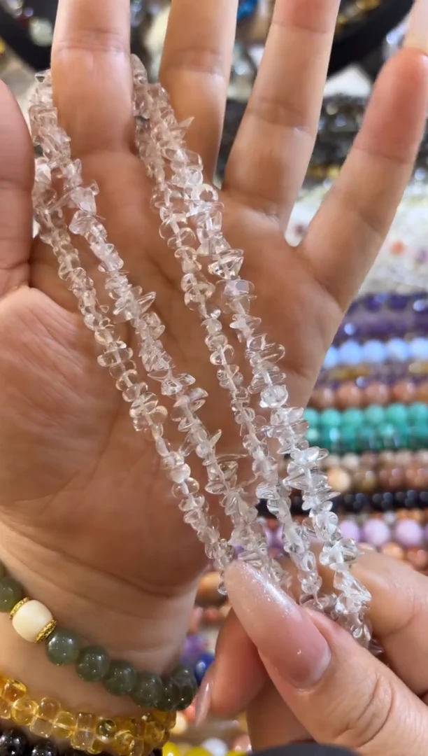 未镶嵌玛瑙/玉髓珠宝半成品双A白水碎碎