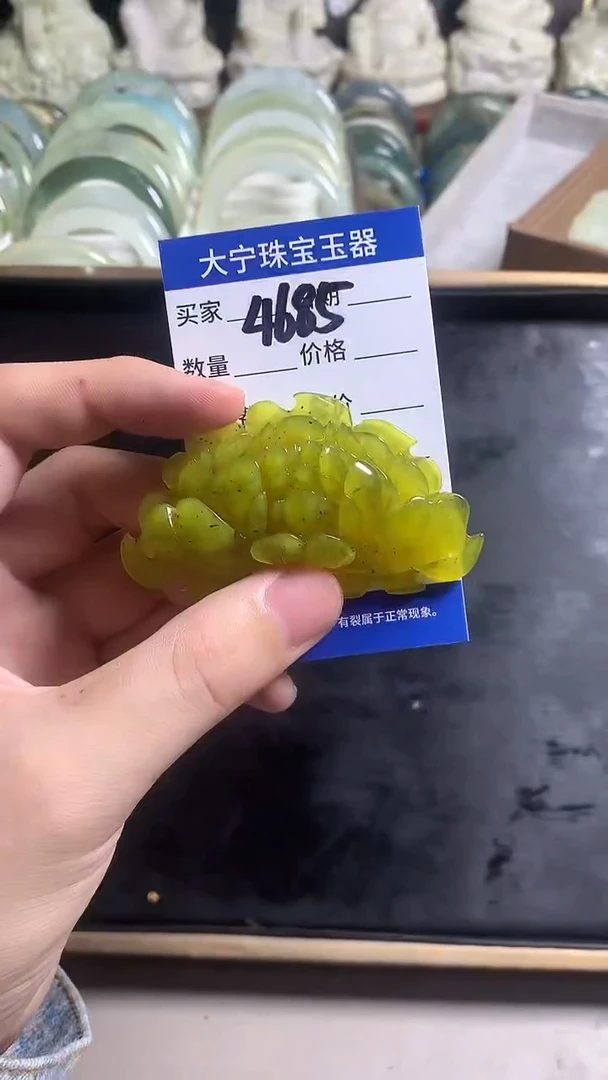 未镶嵌蛇纹石玉颈饰4685
