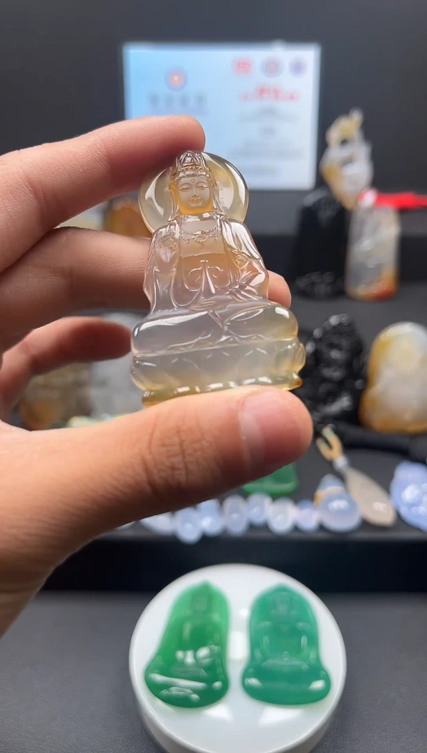 未镶嵌颈饰玛瑙/玉髓天然珠宝 一物一证