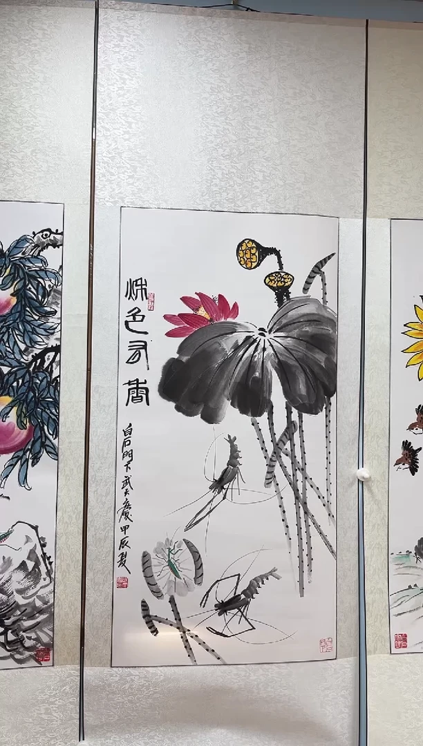 国画武天庆老师荷花图