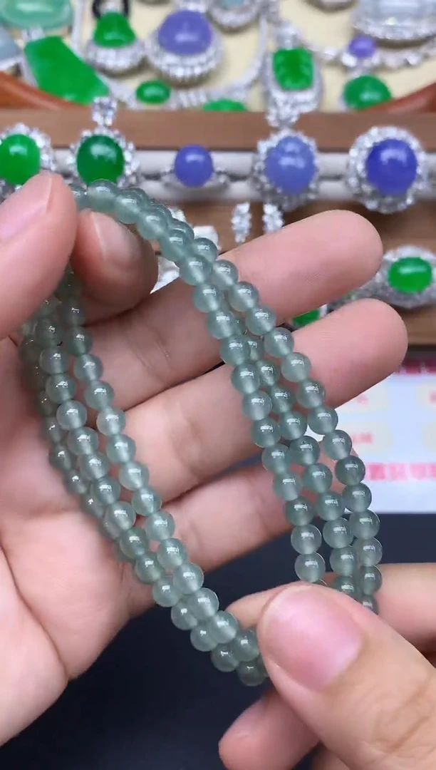 颈饰未镶嵌翡翠350-中国好珍宝