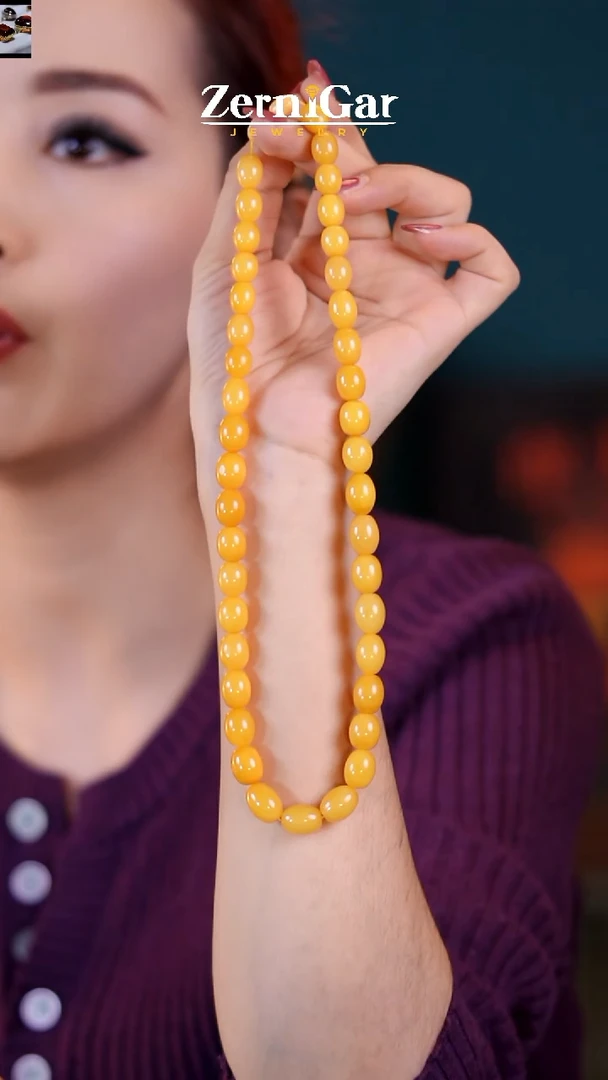 【闪购商品】琥珀颈饰未镶嵌天然琥珀项链