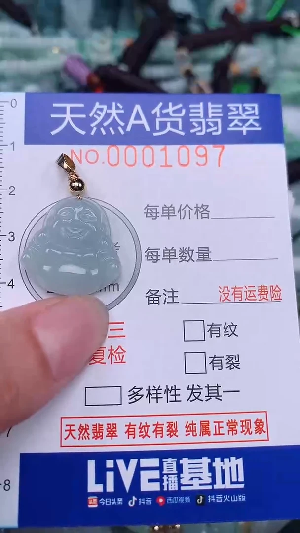 翡翠未镶嵌颈饰...0001097