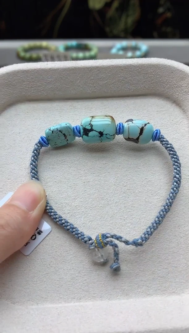 未镶嵌绿松石手绳A33