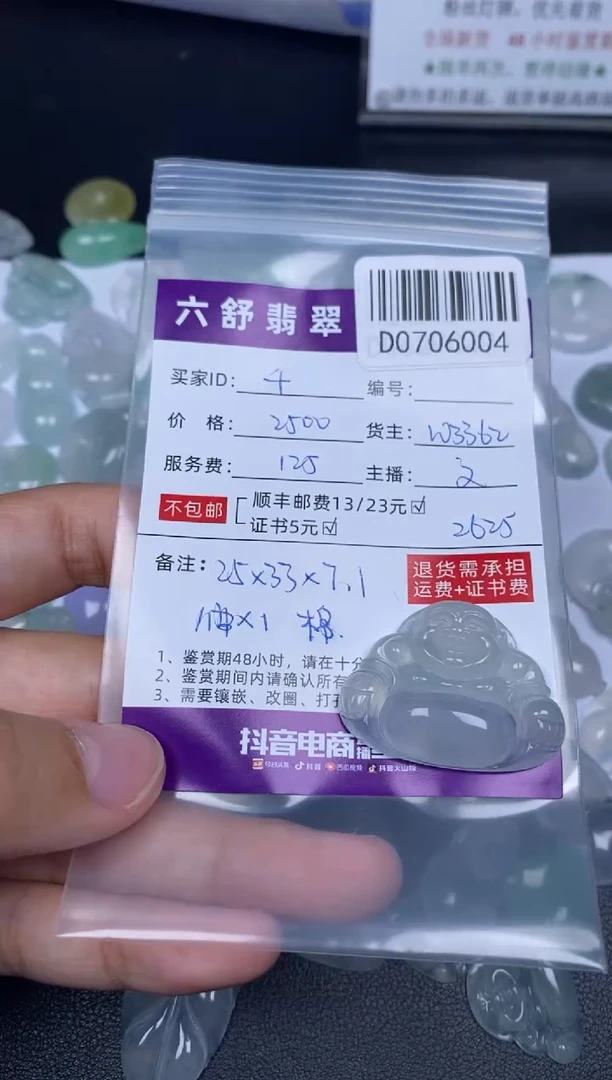 翡翠未镶嵌吊坠(不含链)千*-D0706004