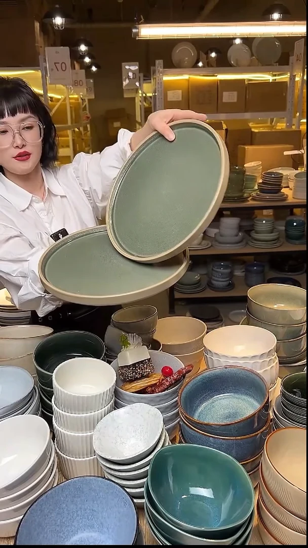 瓷269外贸尾货窑变釉下彩默认微瑕
