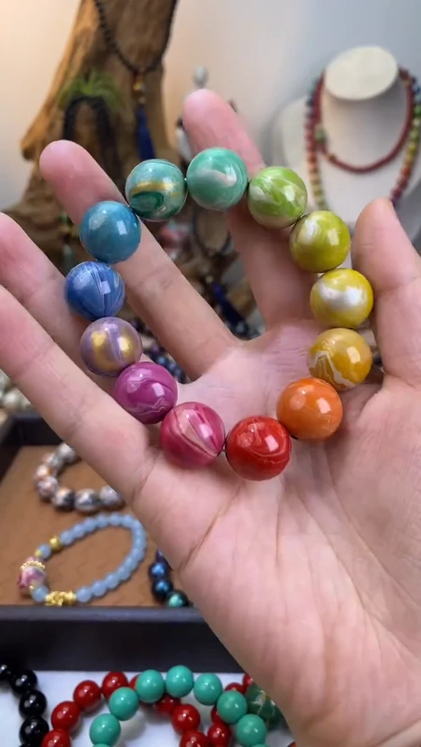 22非遗大漆13+1颗1.5尺寸彩虹泪