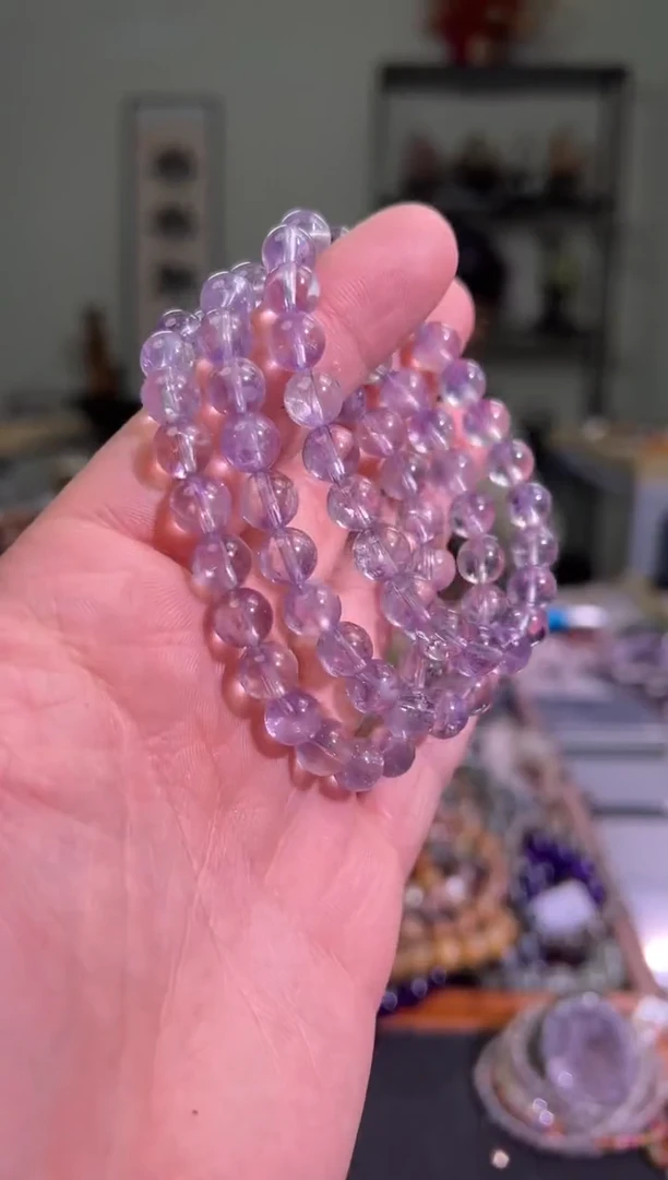 【闪购商品】紫晶手串未镶嵌8mm紫水晶手串（多样性发其一）