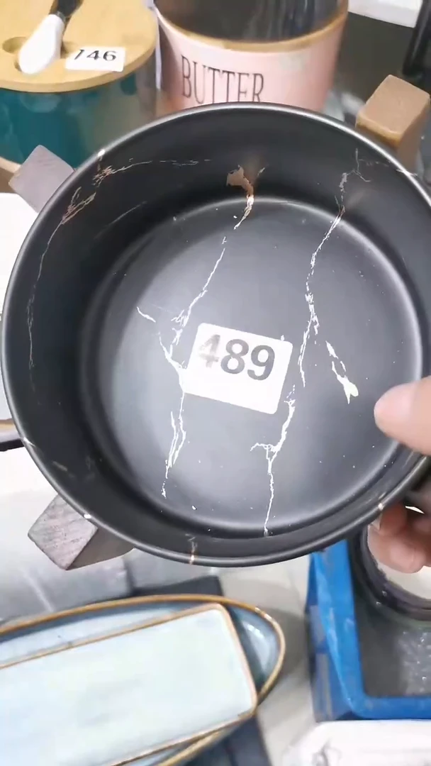 瓷489带木托六寸直筒碗一个