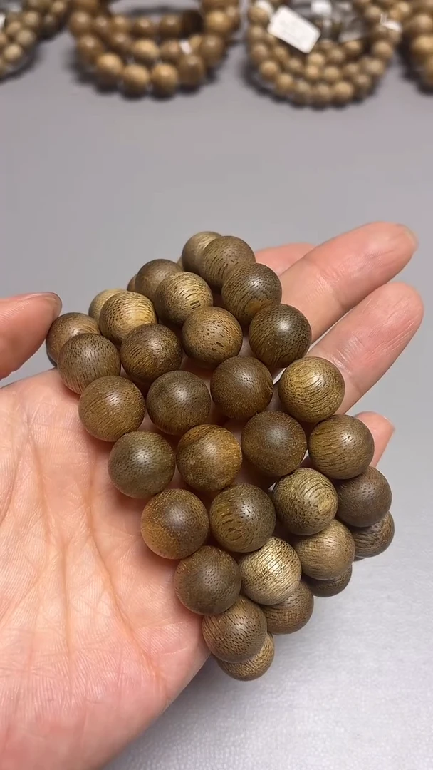 沉香手串文莱圆珠单圈1.3多样性发其一