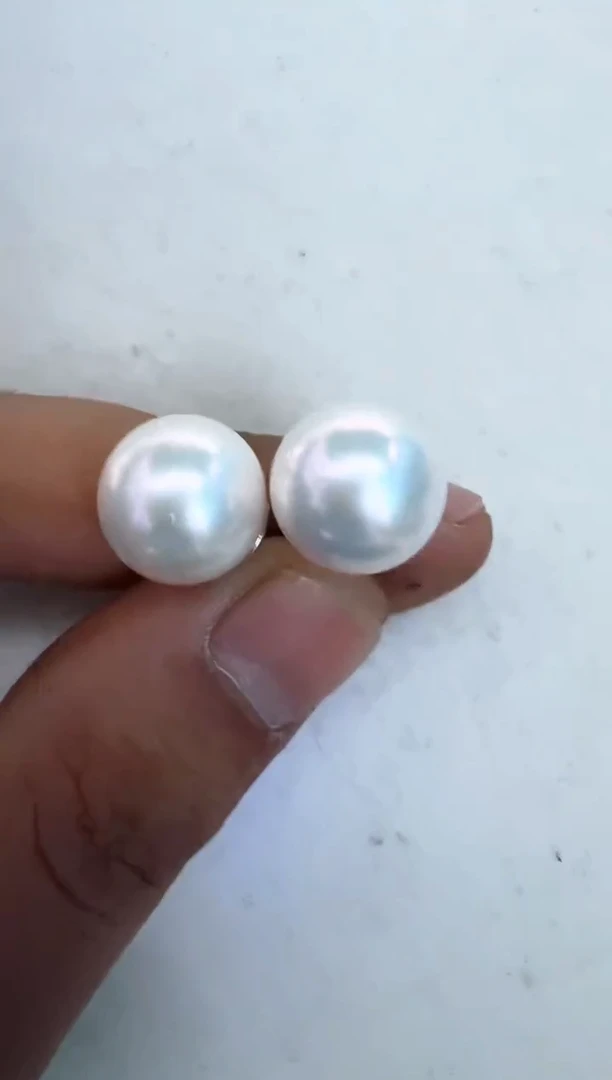 【闪购商品】淡水珍珠耳饰银S925镶嵌耳钉