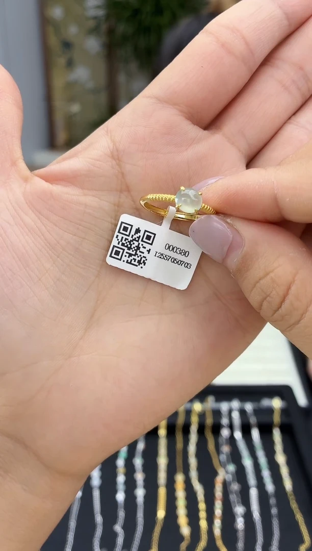 银S925镶嵌戒指翡翠1111111
