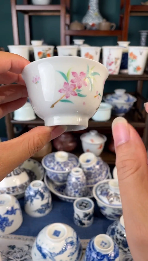 景德镇陶瓷杯杯杯单只