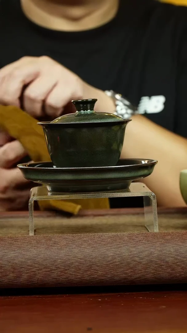 茶壶紫砂三才盖碗  龙泉青瓷