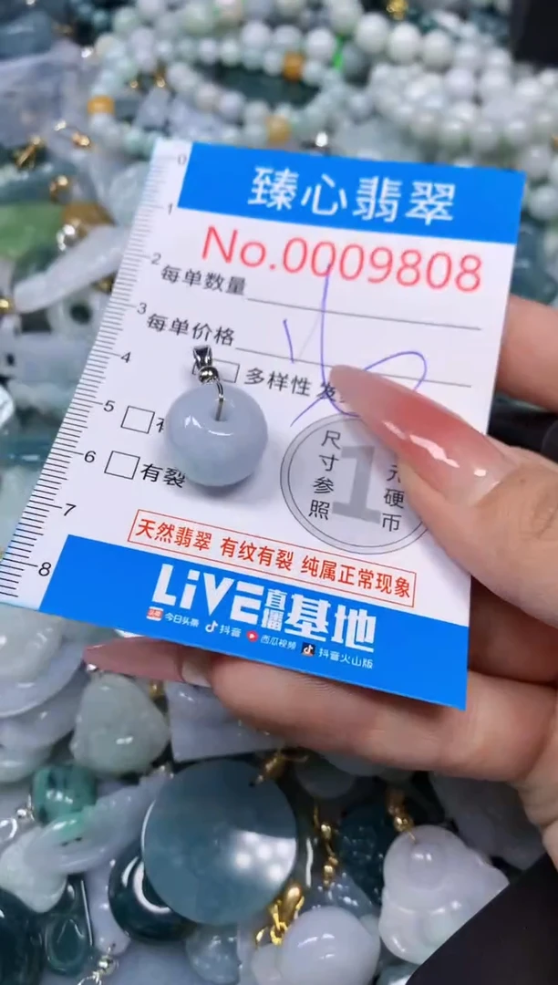 【闪购商品】翡翠颈饰未镶嵌含绳0009808