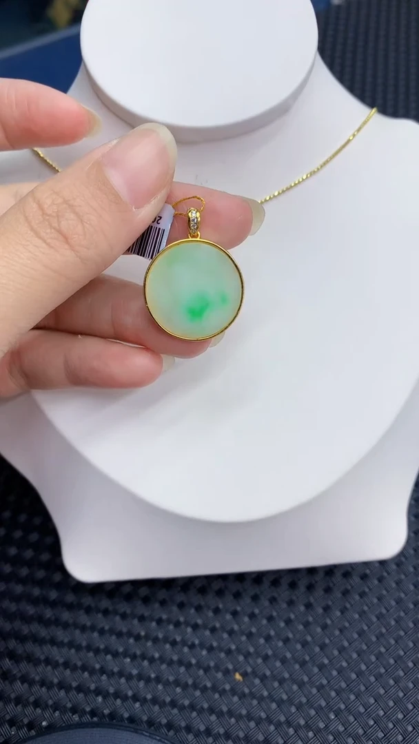 【闪购商品】翡翠颈饰银S925镶嵌            8