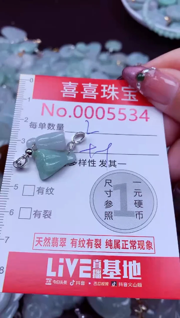 吊坠(不含链)未镶嵌翡翠5534