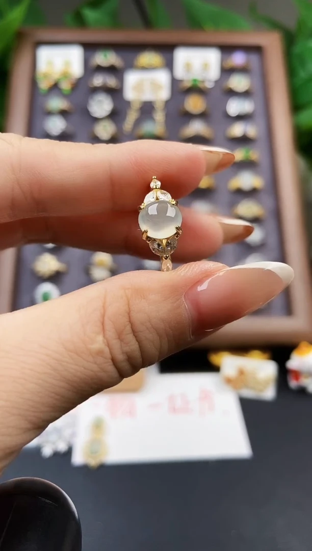 银S925镶嵌戒指翡翠21