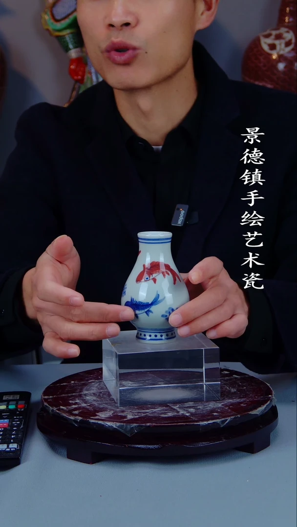 摆件陶景德镇手工手绘陶瓷摆件26