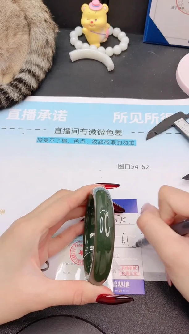 未镶嵌手镯和田玉5G70-61