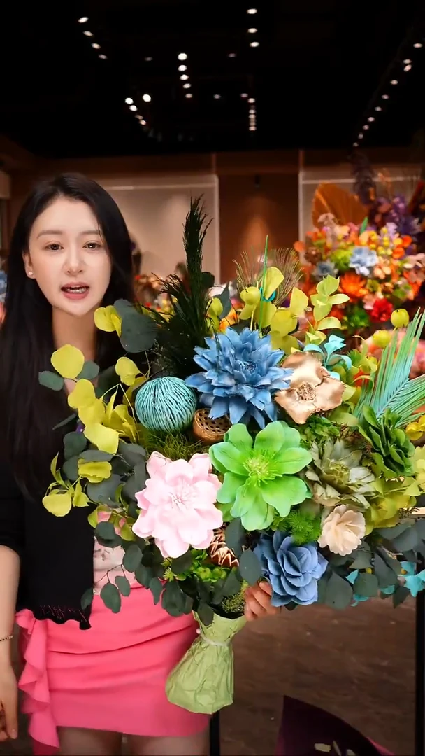 琉璃瓶琉璃瓶手工花器花束空运包邮送货上门