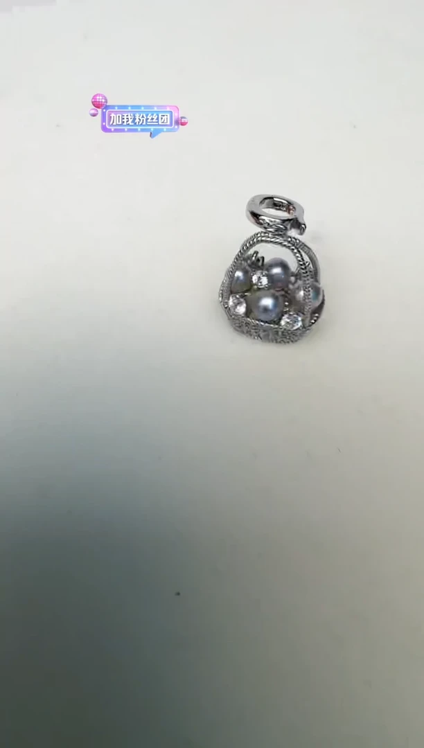 海水珍珠银S925镶嵌颈饰吊坠