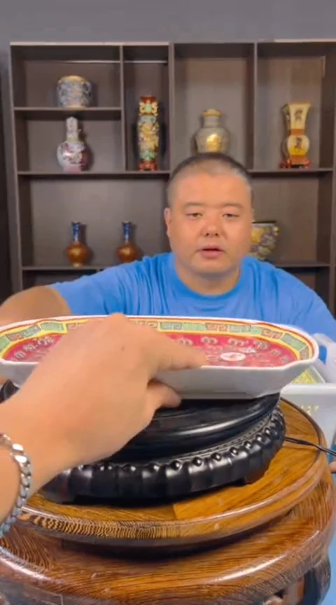 摆件景德镇陶瓷青花摆件23