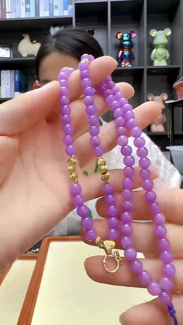 翡翠14K金镶嵌颈饰丹丹diy劲饰