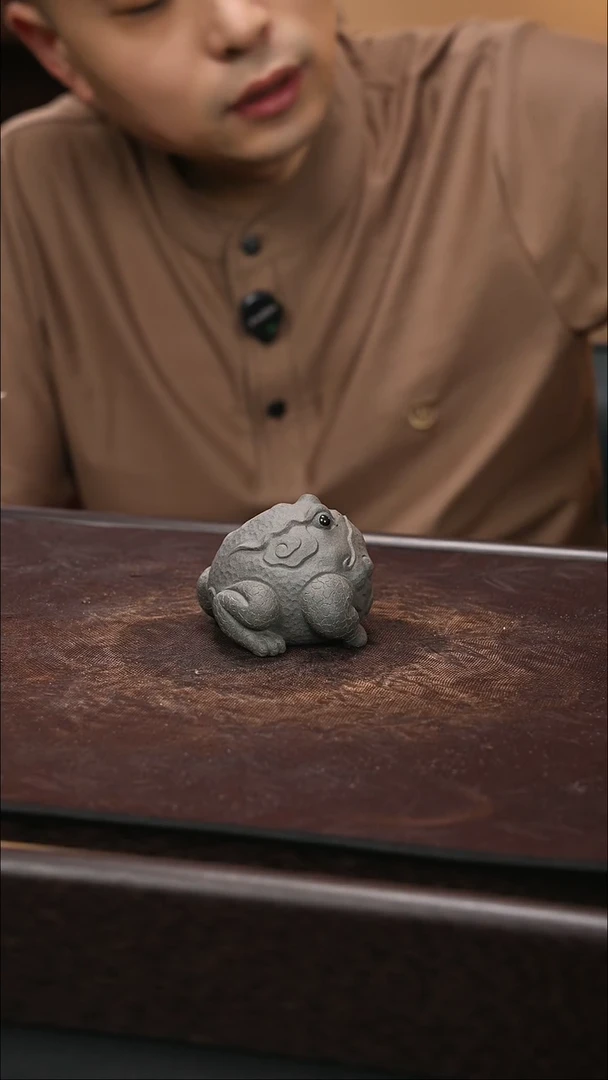 紫砂茶宠紫砂 富贵蛙