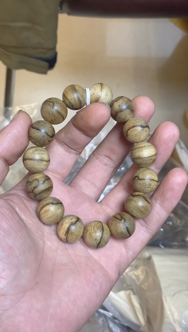 手串沉香达拉干圆珠单圈虎皮1.5多样性发其一
