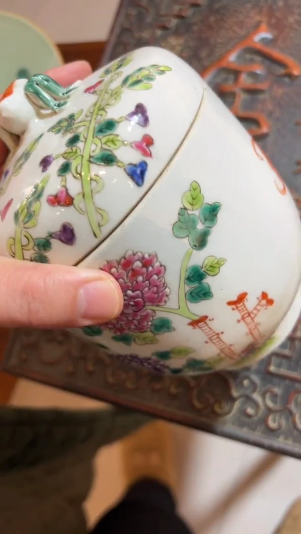 摆件瓷摆件瓷摆件竹子糖罐