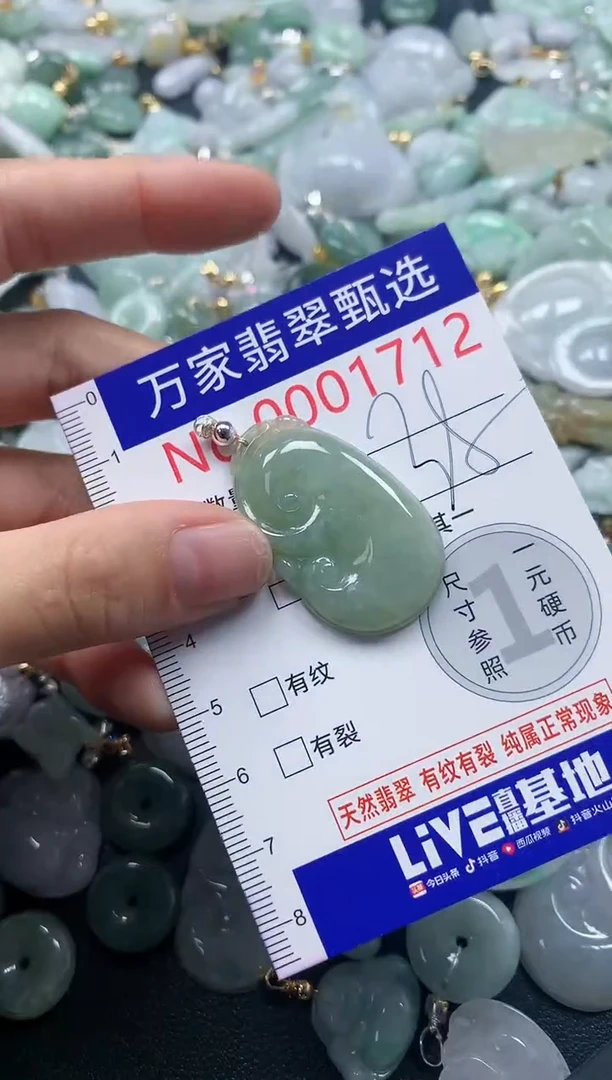 吊坠(不含链)未镶嵌翡翠1712