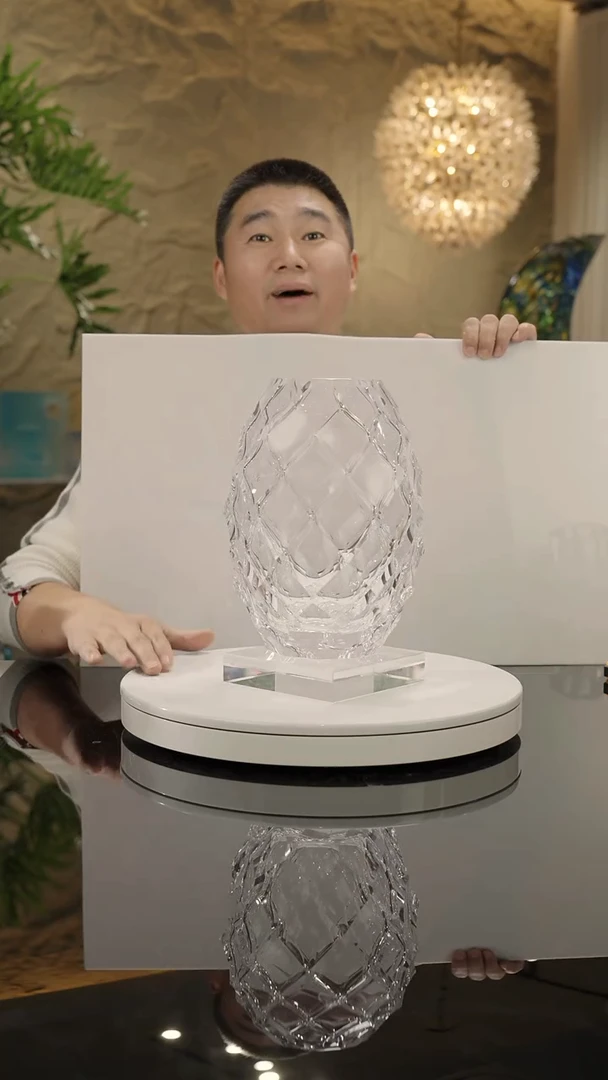 【闪购商品】摆件福利水晶凹切面花瓶