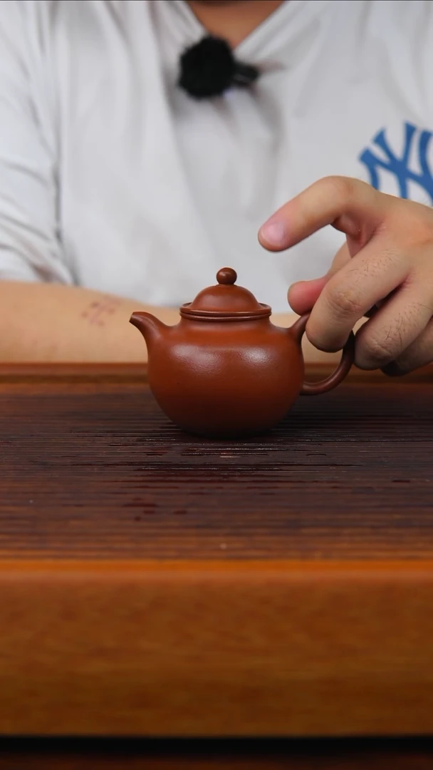 茶壶紫砂朱泥掇球135CC