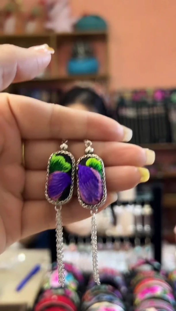 织绣艺枝独绣老绣饰品382