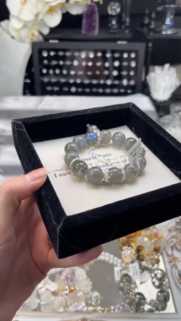 【闪购商品】烟晶手链银S925镶嵌天然水晶 多样性发货