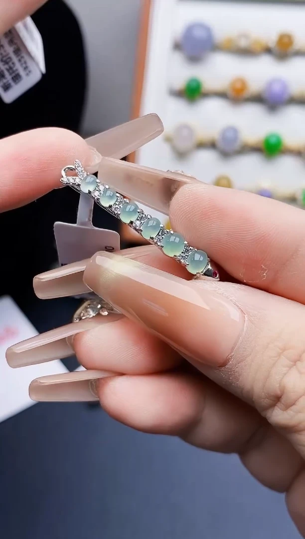 银S925镶嵌戒指翡翠3065