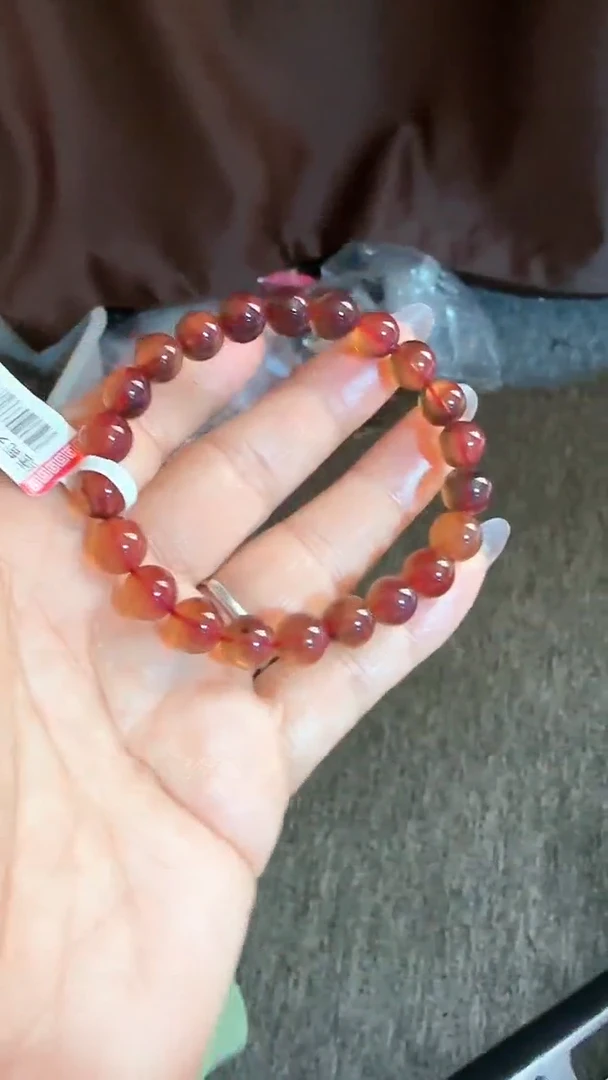 【闪购商品】琥珀手链未镶嵌规格8紫杉醇手串#51