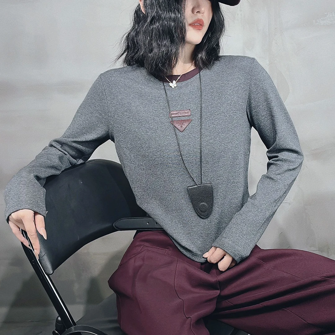 1111#【听编码再下单】新款时尚百搭休闲宽松T恤卫衣外套大衣（老大）