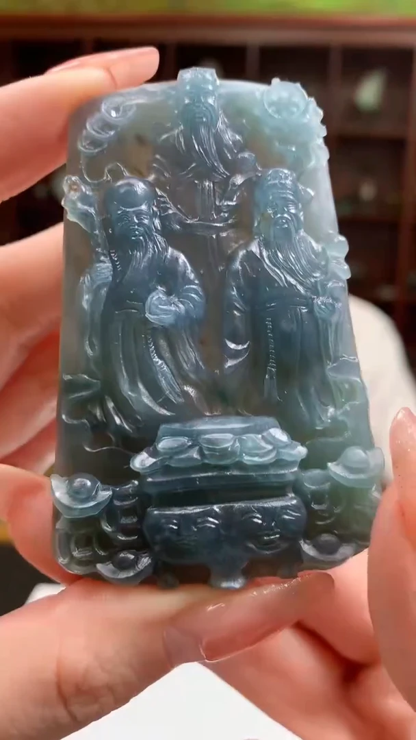 【闪购商品】定制翡翠未镶嵌1049ry-毛货挂件31
