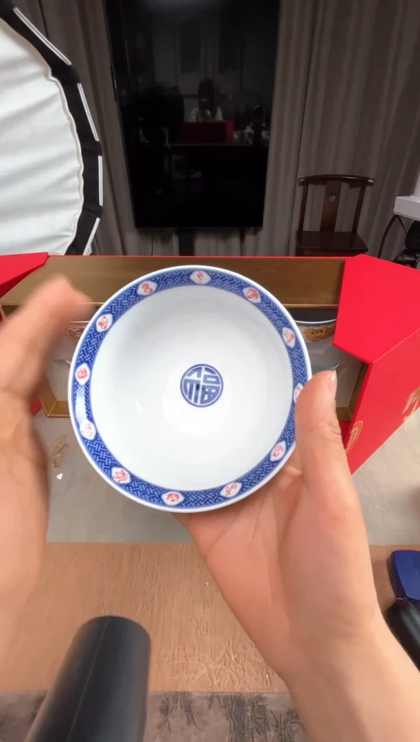 【闪购商品】景德镇文祥窑手工釉下彩陶瓷单杯
