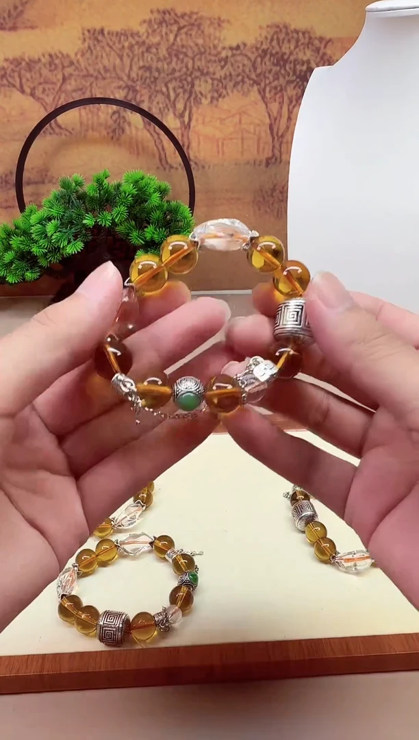 银S925镶嵌颈饰水晶A933