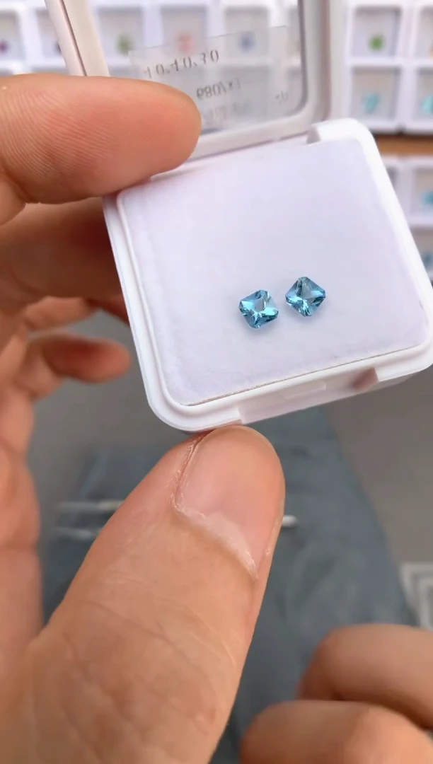 未镶嵌裸石定制海蓝宝石0.6ct