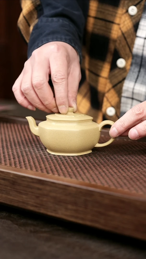 茶壶紫砂本绿六方莲蒲