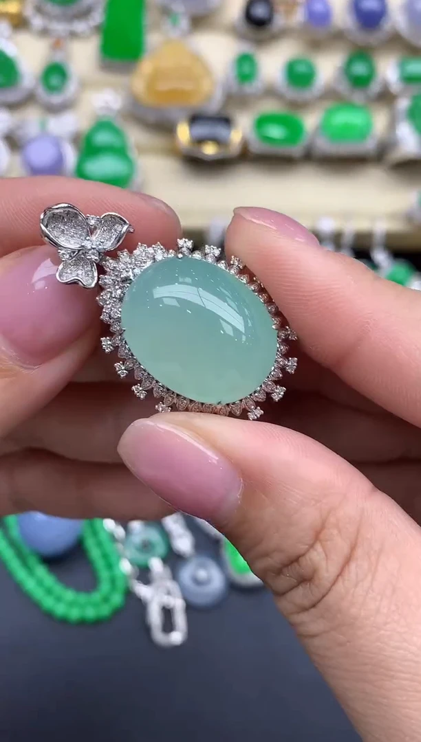 【闪购商品】翡翠颈饰18K金镶嵌237-中国好珍宝