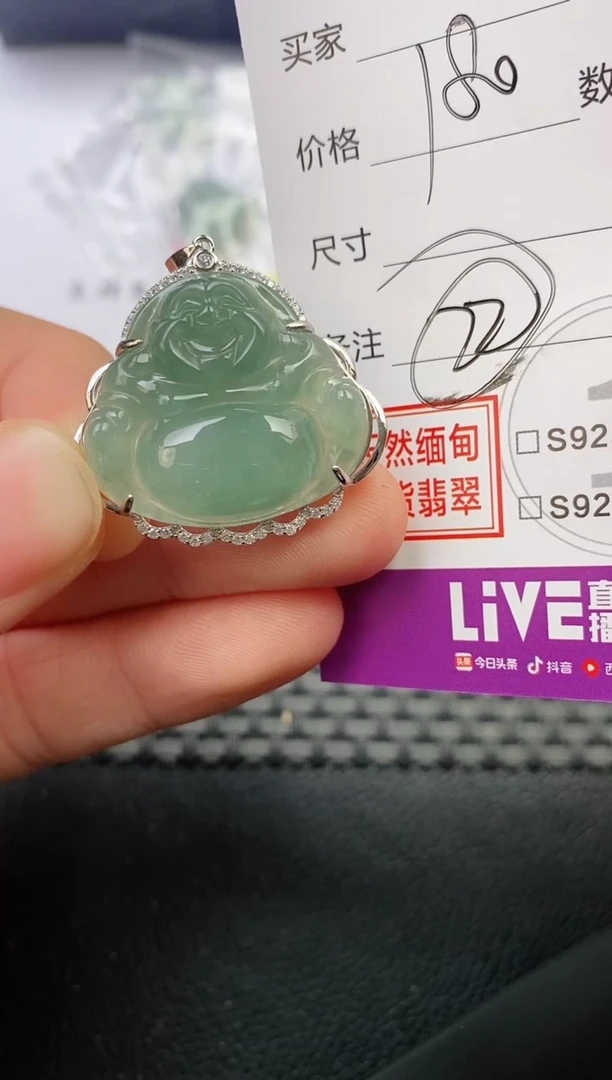 颈饰银S925镶嵌翡翠@**✨挂件