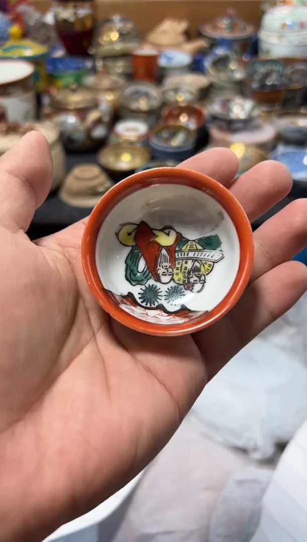 瓷片豆*ღ夏目海外回流瓷器中古品。