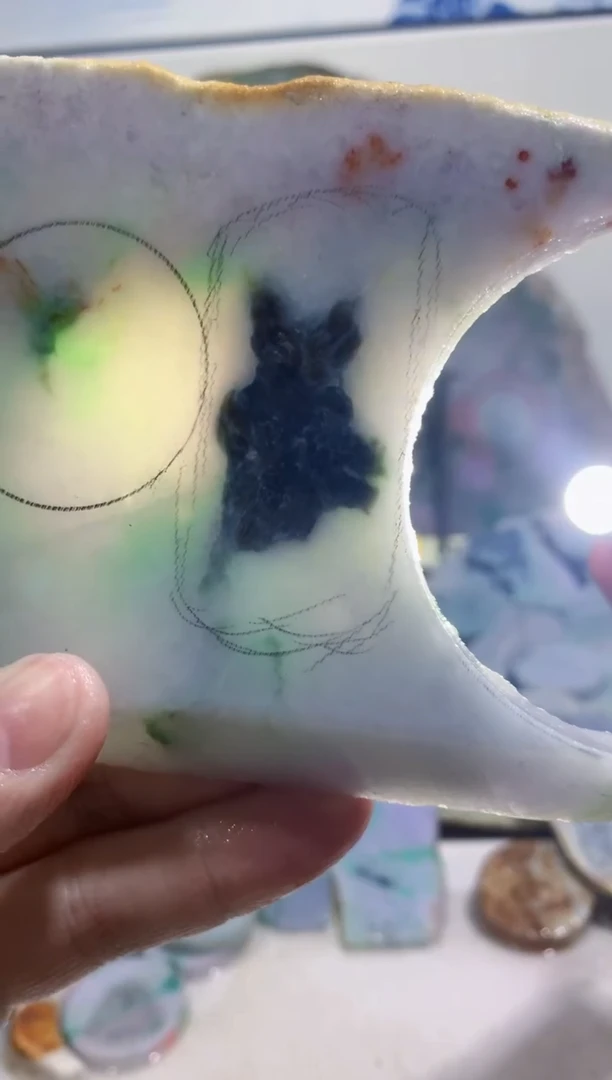 裸石翡翠0蒙0翡翠珠宝834