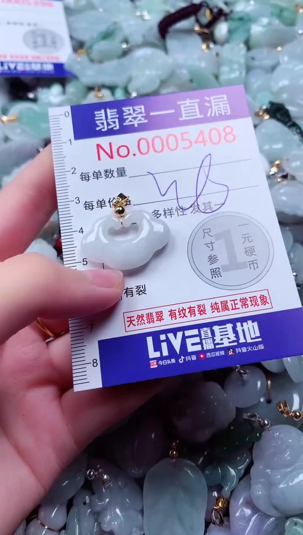吊坠(不含链)未镶嵌翡翠5408
